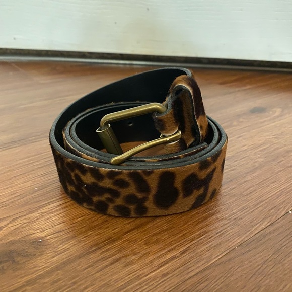 J Crew Lepoard print belt